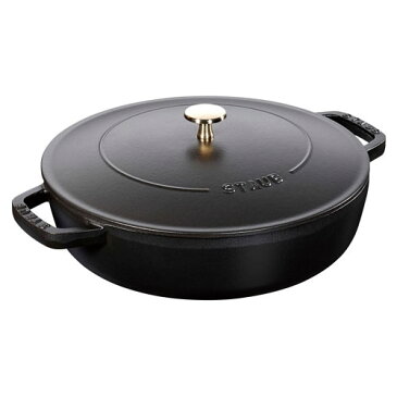 【送料無料】ストウブ staub ブレイザー ソテーパン 24cm ブラック 40511-473 RSTD601