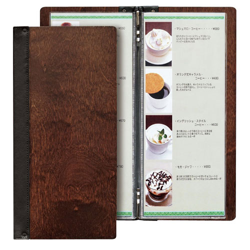 シンビ 木製メニューブック SHO-103