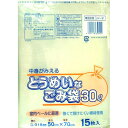 日本技研 とうめいなごみ袋 30L 15P UV-31