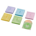 エレコム ELECOM Blu-ray・CD・DVD対応不織布ケース タイトルカード アソートカラー CCD-NIWB240ASO