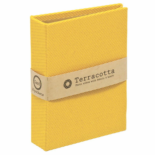 ナカバヤシ テラコッタ ポケットアルバム 溶着式 カード・チェキ判1段 イエロー TER-CK1P-70-Y