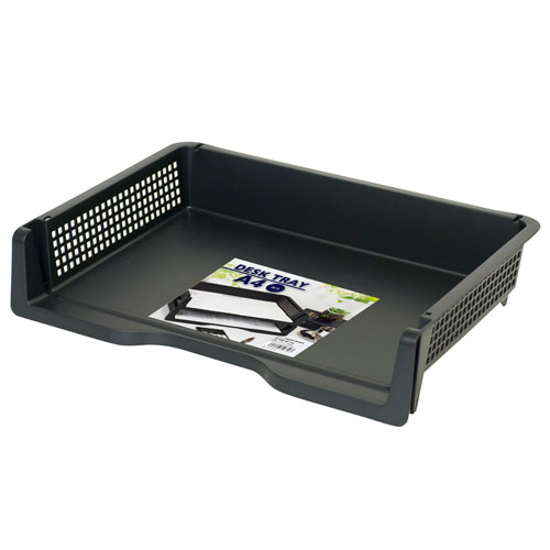 ナカバヤシ デスクトレー A4/ヨコ ブラック A4DT-102BK