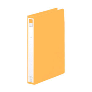 LIHIT LAB リヒトラブ P.P.リングファイル A4S 2穴 橙 F-877-3