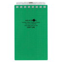 LIHIT LAB リヒトラブ AQUA DROPs ツイストリング ノート メモ 緑 N-1661-7