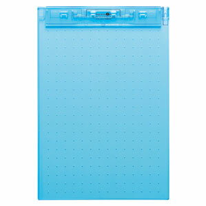 LIHIT LAB リヒトラブ AQUA DROPs 超薄型クリップボード A4 青 A-5067-8