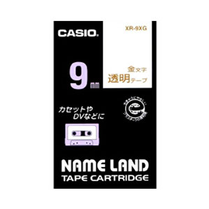 -------------------------------------------------------------- 画像はイメージです。 ※ PC環境により実際の色味や質感と異なって表示される場合がございます。 ※ 部品・パーツなどの一部の商品では本体の商品画像を使用しております。 ※ 製品の仕様・画像・パッケージは、メーカー側から予告なく変更される場合があります。 -------------------------------------------------------------- ■ 入数： 1巻8m■ 本体色(軸色)： 透明 金文字■ 9mm幅 【メーカー・ブランド】 カシオ計算機 / かしお ラベルライター / ネームランドテープ 【#154】