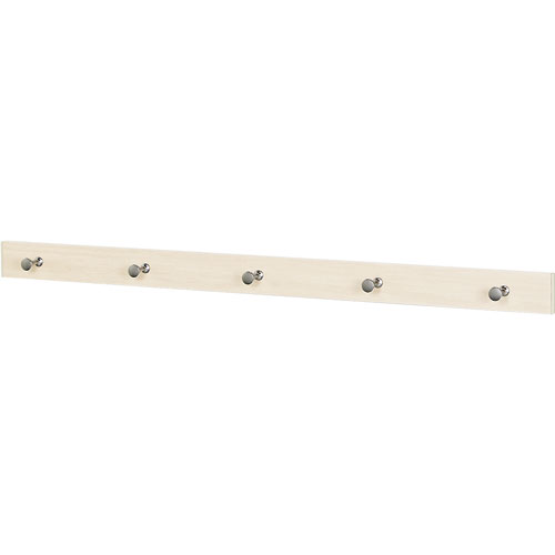 コートハンガー 玄関 おしゃれ ハンガーフック 5連フック アイボリー 80cm