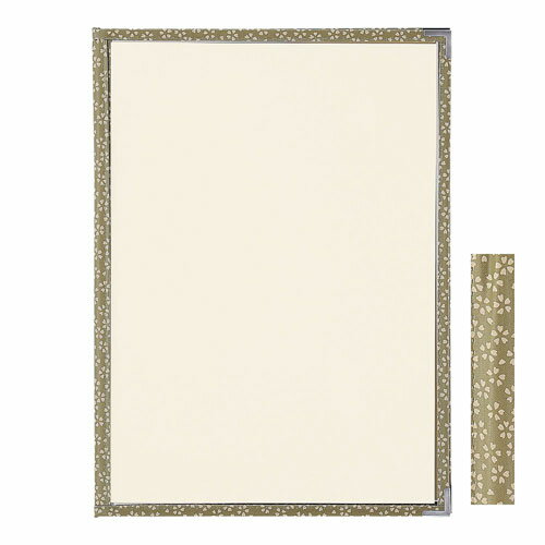 えいむ PP布地クリアテーピングメニューブック 桜柄 PTA-441 緑