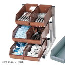 TKG 18-8 スマート オーガナイザー 3段2列 6ヶ入 グレー