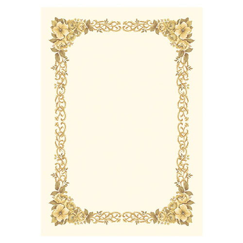 ササガワ 洋柄賞状用紙 B4判 縦横兼用 10-272