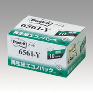 -------------------------------------------------------------- 画像はイメージです。 ※ PC環境により実際の色味や質感と異なって表示される場合がございます。 ※ 部品・パーツなどの一部の商品では本体の商品画像を使用しております。 ※ 製品の仕様・画像・パッケージは、メーカー側から予告なく変更される場合があります。 -------------------------------------------------------------- ■ 入数： 10個■ 本体色(軸色)： イエロー■ エコノパック■ サイズ： 縦75×横50mm■ 1個枚数： 100枚■ 材質： 古紙パルプ配合率100％の再生紙使用31405 【メーカー・ブランド】 住友スリーエム / すりーえむ / 3M ラベル・ふせん 【#154】ポストイット 通常粘着ふせん/粘着メモシリーズ オフィスの定番、ポスト・イット 通常粘着ふせん/粘着メモ。 繰り返し貼ったりはがしたりでき、相手をいためません。 小さいサイズから大きいサイズまで、豊富なサイズと色を取り揃えています。