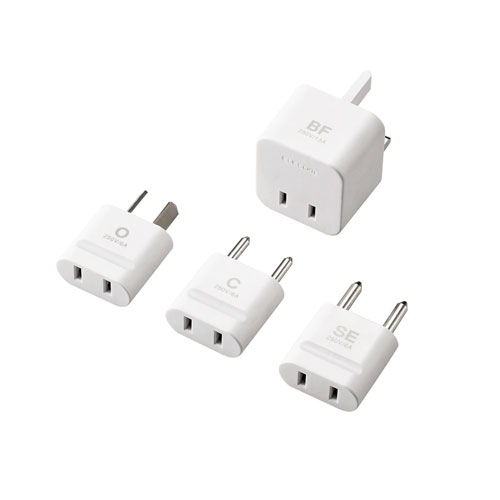 (まとめ)YAZAWA 国内用変換プラグB3タイプ HPJP7【×10セット】