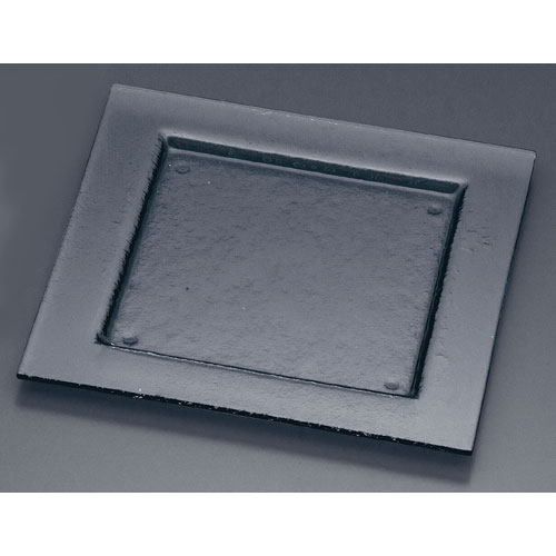 タイガーグラス スクエアプレート320 グレー 161-192-01