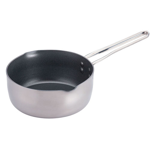 北陸アルミ IH2層クラッド CT雪平鍋 18cm