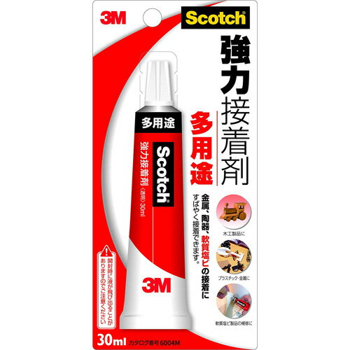 3M スリーエム スコッチ 強力接着剤 多用途 30ml 6004M 10084600