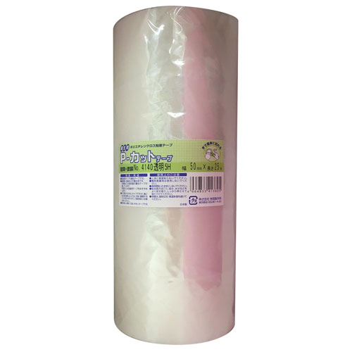 寺岡製作所 テラオカ P-カットテープ 養生用 No.4140 5H 50mm×25m 透明 5巻入