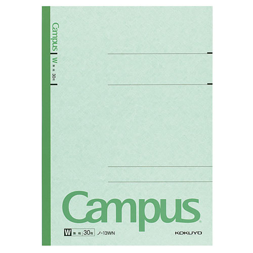 コクヨ キャンパスノート 特殊罫 6号（セミB5） 無地30枚 ノ-13WN