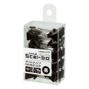 コクヨ ダブルクリップ Scel-bo (中) 黒 10個入(パック) 口幅25mm クリ-J34D