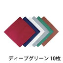 EBM カトラリーケース用ナプキン 10枚入 ディープグリーン 230×230