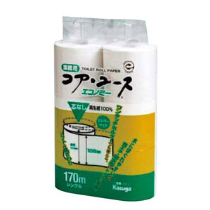 【送料無料】Kasuga トイレットペーパー コアユース170 シングル 48入 3499800のサムネイル