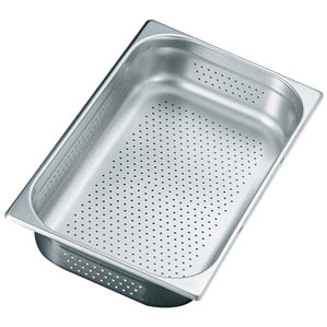 プロシェフ 18-8 穴明ガストロノームパン 2/3 150mm