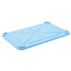 EBM PPカラー番重 蓋 特大 ブルー サンコー製