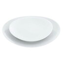 磁器 中華・洋食兼用食器 白楕円深皿 17cm(3)