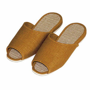 ノンスリップ スリッパ 麻ジュート 1546 金茶ガスリ