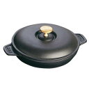 調理プレート 【送料無料】ストウブ staub ラウンドホットプレート 蓋付 20cm 黒 40509-579 日本正規品業務用