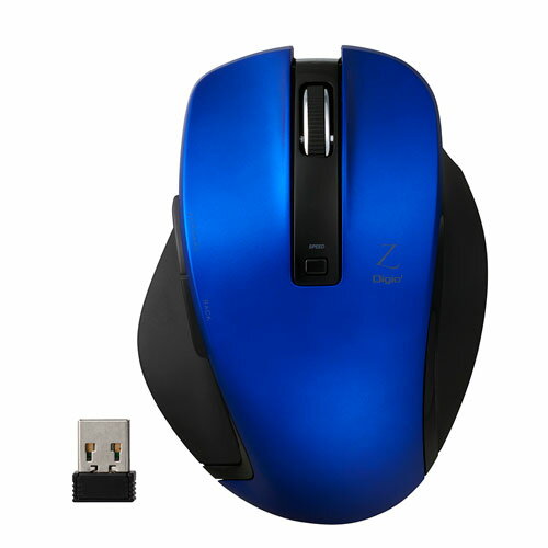 ナカバヤシ Digio2 無線マウス Z Mサイズ 5ボタン ブルーLED ブルー MUS-RKF129BL ナカバヤシ Digio2 無線マウス Z Mサイズ 5ボタン ブルーLED ブルー MUS-RKF129BL