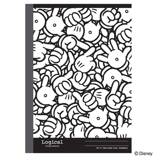 スイングロジカルノート A5 A罫 7mm 30枚 ノS-133A-2 ナカバヤシ Disney ディズニー