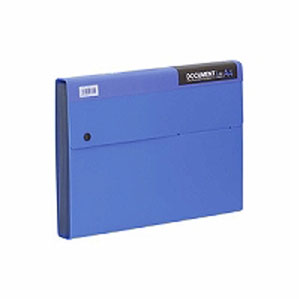 キングジム KING JIM ドキュメントファイル A4・Lタイプ 13ポケット 青 2276