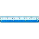 クツワ カラー定規 16cm ライトブルー KB027LB