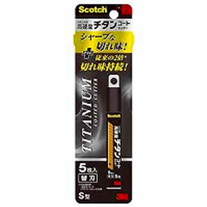 3M スリーエム スコッチ チタンコートカッター 替え刃 Sサイズ 5枚入り TI-CRS5