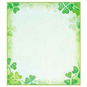 ミドリ カラー色紙 ラメ クローバー 33116006