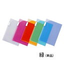 LIHIT LAB リヒトラブ 2ポケットホルダー A4 緑 F-3410-7