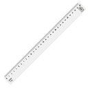 共栄プラスチック R-PET直線定規 30cm P-2030