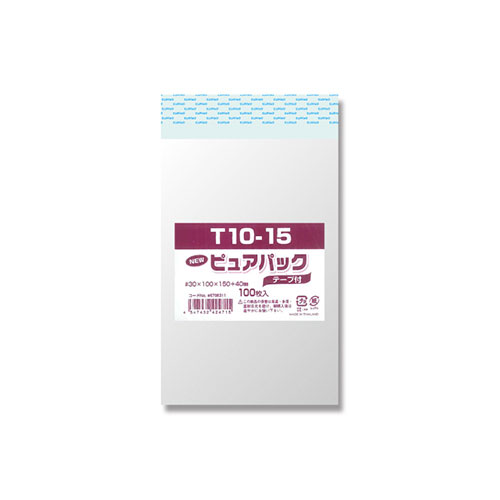 Nピュアパック テープ付 100枚 T10-15