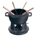 【送料無料】ストウブ staub フォンデュセット 18cm 黒 40511-971 日本正規品業務用