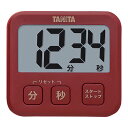 TANITA タニタ 薄型タイマー 99分59秒計 レッド TD-408