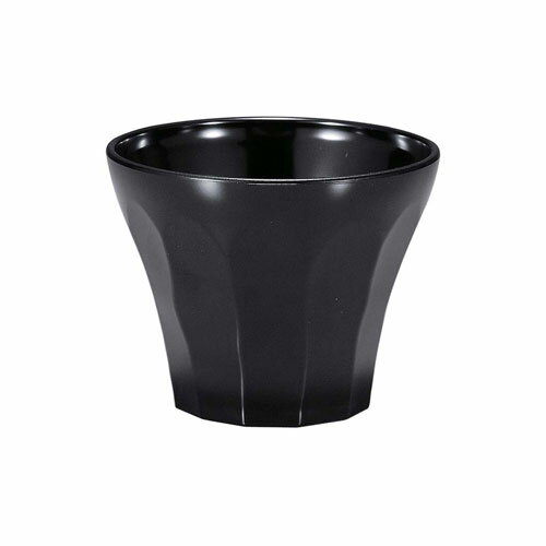 福井クラフト 耐熱ABS 荒彫小町カップ 身のみ 黒 2.8寸