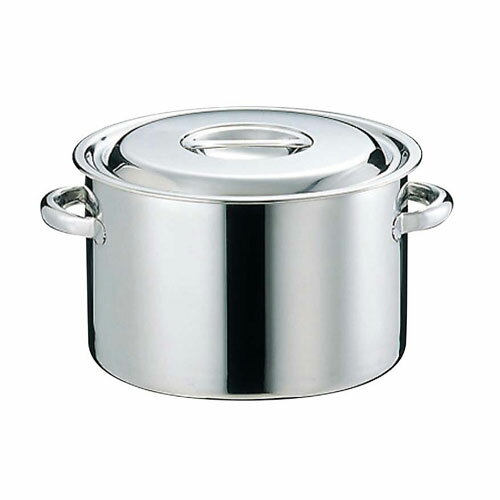 EBM 18-8 半寸胴鍋 目盛付 33cm 手付