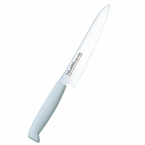 藤次郎 トウジロウ カラー庖丁 ペテイーナイフ 12cm 白 F-120W 7587010 包丁 キッチン 調理器具 皮むき 飾り切り 持ち運び アウトドア キャンプ 柄 ホワイト