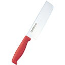 藤次郎 トウジロウ カラー庖丁 薄刃 16.5cm 赤 F-171R 包丁 菜切包丁 キッチン 調理器具 千切り 野菜 柄 レッド