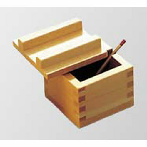 ヤマコー ひのき マス型 薬味入れ スプーン付 小 61×61 19202