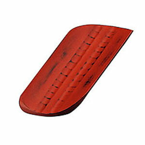 ヤマコー 手彫りおしぼり皿・朱 2〜3人用 16238