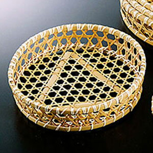 ヤマコー 晒竹オードブル篭（篭のみ） 尺3 足なし 23372