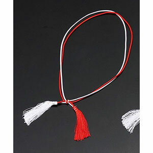 ヤマコー 重箱用二重ゴム房ひも紅白 40cm 100本 25920