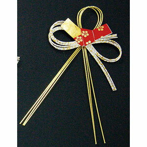 ヤマコー 水引寿飾り 結び梅 両面テープ付 100入 26082