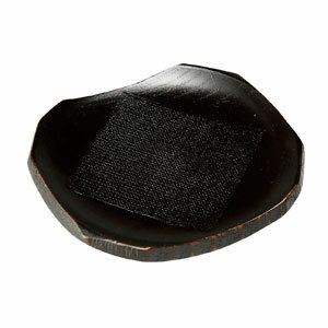 Wooden - ヤマコー 4.5角銘々皿 黒 26105